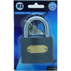 L&b Padlock Economax Standard Iron 63mm