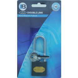 L&b Padlock Double Link Long Shackle Iron 32mm