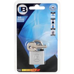 L&b Padlock Marine Brass 30mm