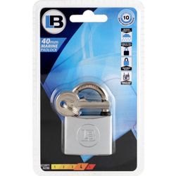 L&b Padlock Marine Brass 40mm