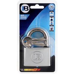 L&b Padlock Marine Brass 60mm