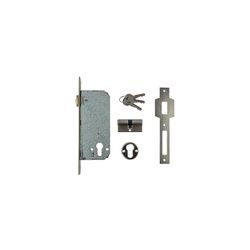 L&b Lock Roller Bolt And Deadlock Nickel 60mm