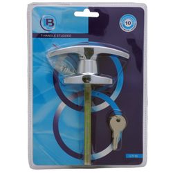 L&b Lock Garage T Handle Studded
