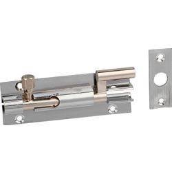 Barrel Bolt Chrome Plated Neck 100mm (1)