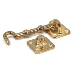 Cabin Hook Brass Plated 75mm (1)