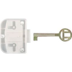 Cupboard Lock Plastic Brown (1)