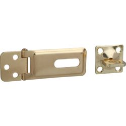 Hasp & Staple Brass Plated 115mm (1)