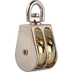 Pulley Swivel Double Nickle Plated 38mm (1)