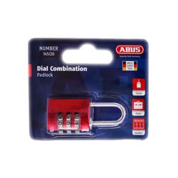 L&b Padlock Abus 20mm Comb Reset Red Blister