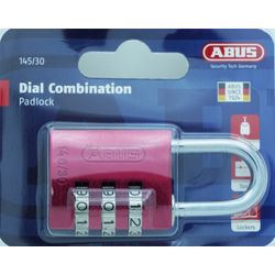 L&b Padlock Abus 30mm Comb Reset Red Blister