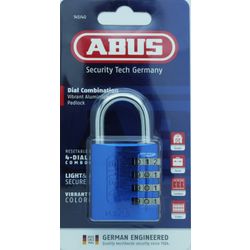 L&b Padlock Abus 40mm Comb Reset Blue Bliste