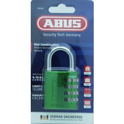 L&b Padlock Abus 40mm Comb Reset Green Blist