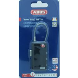L&b Padlock Abus Comb 30mm Cable Black
