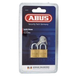 L&b Padlock Abus 20mm 2 Pack Keyed Alike Blister