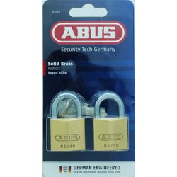 L&b Padlock Abus 30mm 2 Pack Keyed Alike Blister