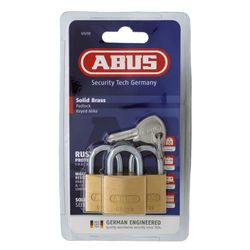 L&b Padlock Abus 30mm 3 Pack Keyed Alike Blister