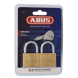 L&b Padlock Abus 40mm 2 Pack Keyed Alike Blister