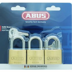 L&b Padlock Abus 40mm 3 Pack Keyed Alike Blister