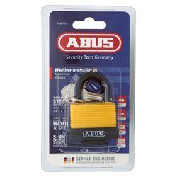 L&b Padlock Abus 45mm Alu Weather Sealed Yel