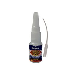 POWR SUPER GLUE 20GR ROUND BOTTLE THIN C/W PIN CAP