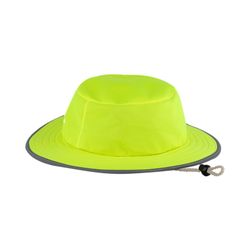 Hat Bush Hat With Lined Reflective Tape Lime H008