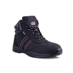 Boot Safety Ladies Jasmin Hightop Takkie Black Pink Size 6
