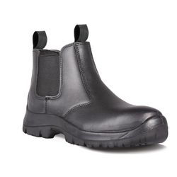 Boot Safety Chelsea Pullon Oil/acid St/cap Black Size 7