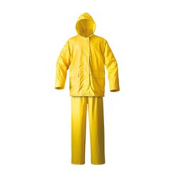 Rainsuit 2pce Yellow Rubberised Size Small