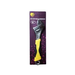 Wrench Adjustable 200mm Rubber Grip