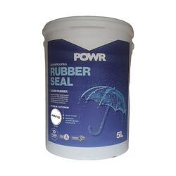 Rubber Seal Waterproof Coating White 5lt POWR