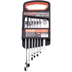 HARDEN 7pcs Fixed Combination Gear Spanner Set