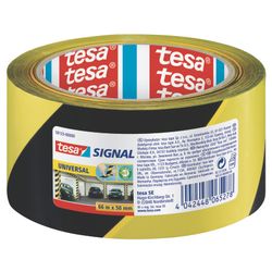 TESA Marking Tape Universal 66mx50mm Yellow-black (ip 6)