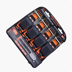 HARDEN 4pcs Ratchet Tie Down Set 25mm X 5m