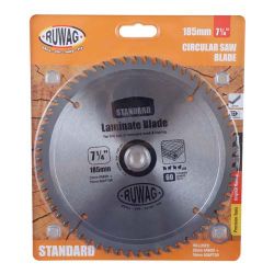 RUWAG 185mm Z60 Saw Blade Tct Standard Laminate
