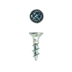 RUWAG Chipboard Screw Zinc Plated - Silver 4x16mm (25)