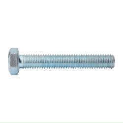 RUWAG Mild Steel Set Screw & Nut Zinc Plated 8x40mm (100)