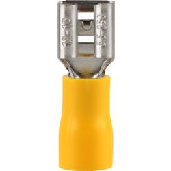 RUWAG Pre-ins Female Disconnect Yellow 6.3mm (8)