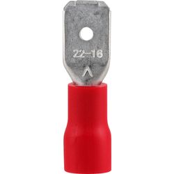 RUWAG Pre-ins Male Disconnect Red 6.3mm (8)