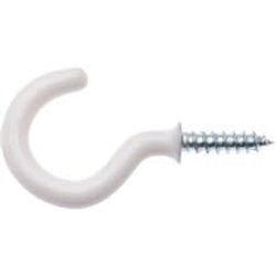 RUWAG Cup Hook Round Pvc White 38mm (4)