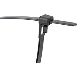 RUWAG Reusable Cable Ties Black 7.6x150mm (10)