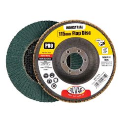RUWAG 180mm P80 Flap Disc Zirconium /ea