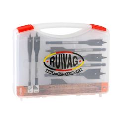 RUWAG 8pce Wood Flat Bit Set 12-32mm