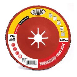 RUWAG P16 180mm Vulcanized Fibre Disc /ea