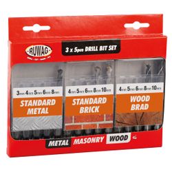 RUWAG 15pce Combo Set Wood/brick/metal