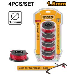 INGCO Trim Line 1.6mm X 5m Spiral Line 4pc