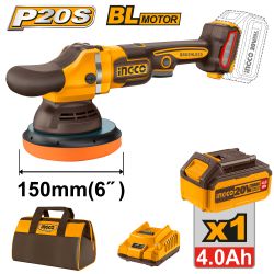 20v Ps+ C/l Polisher B/l 150mm Bag Kit 1bat