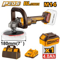 20v Ps+ C/l Polisher B/l 180mm Bag Kit 1bat