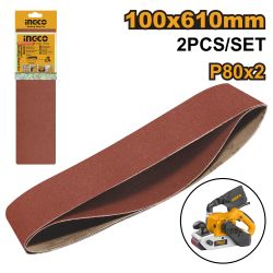 INGCO Sanding Belt 100x610 P80 2pce