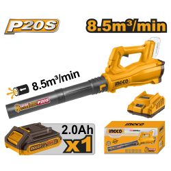 INGCO 20v Ps+ C/l Blower 8.5qbm/min Kit