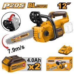 INGCO 20v Ps+ C/l C/saw B/less 12inch 300mm Kit